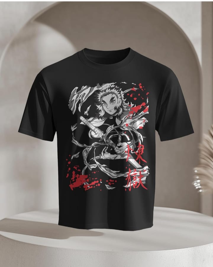 Rengoku print tshirt by macbre